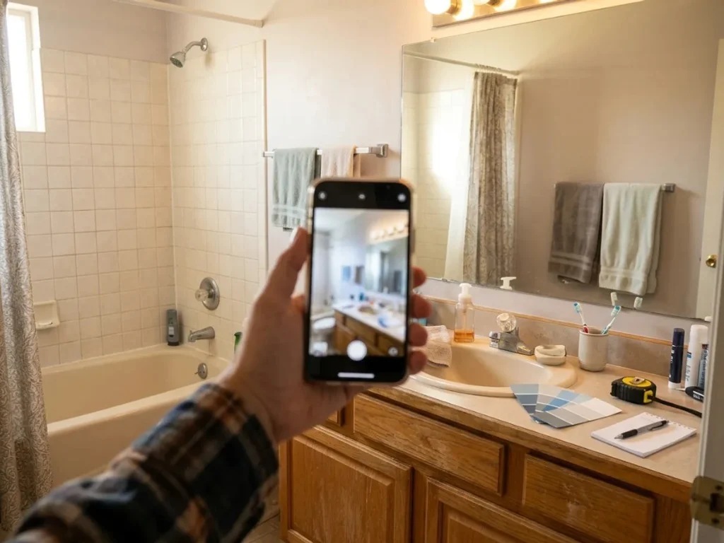 Rent-friendly bath ideas